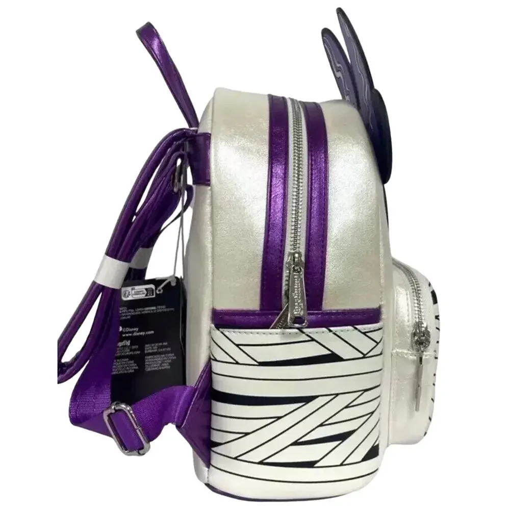 NWT Exclusive Loungefly Disney GITD Bride of Frankenstein Minnie Mini Backpack